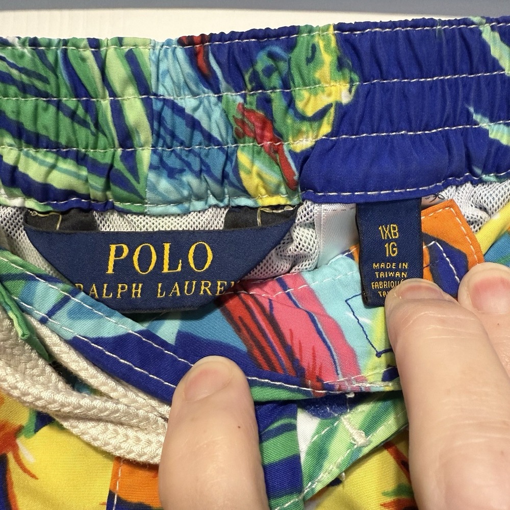 Polo Ralph Lauren Mens Swim Trunks Shorts Hawaiian Floral Parrot 1XB - Picture 4 of 7